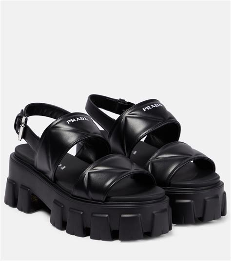 mytheresa prada sandals|Prada ladies sandals uk.